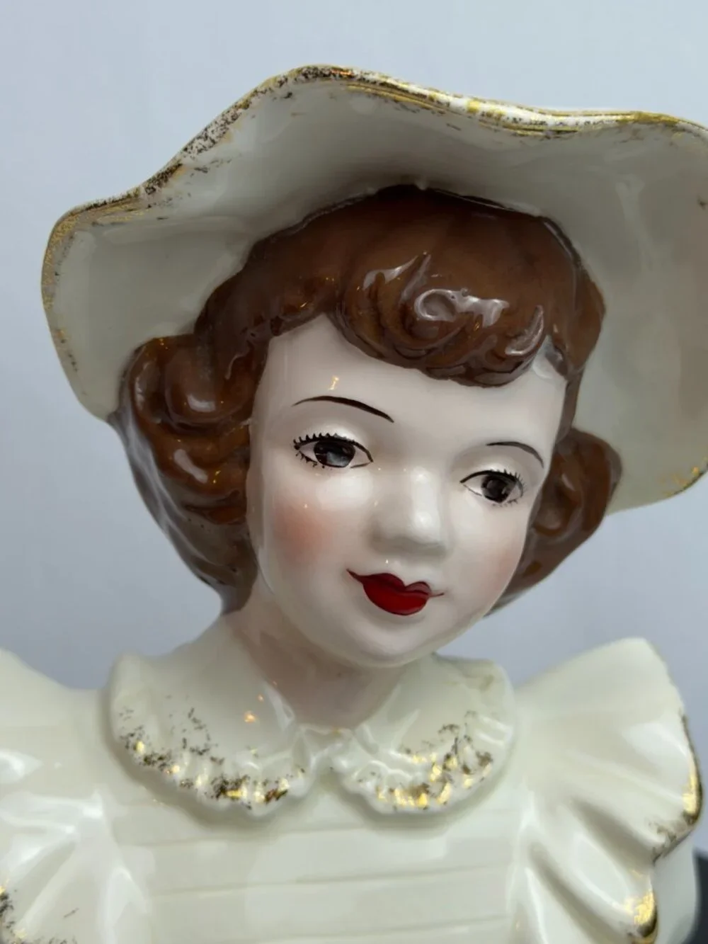 Florence Ceramics 1950s Head Vase Vintage Figurine Fern California USA  7